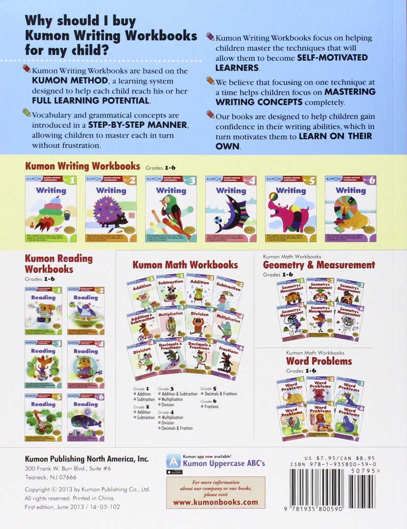 Writing, Grade 3 Paperback English by Kumon Publishing - 41518 - Image 2