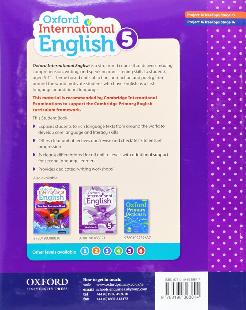 Oxford International Primary English Student Book 5 Paperback English by Izabella Hearn - 41305  - Image 2