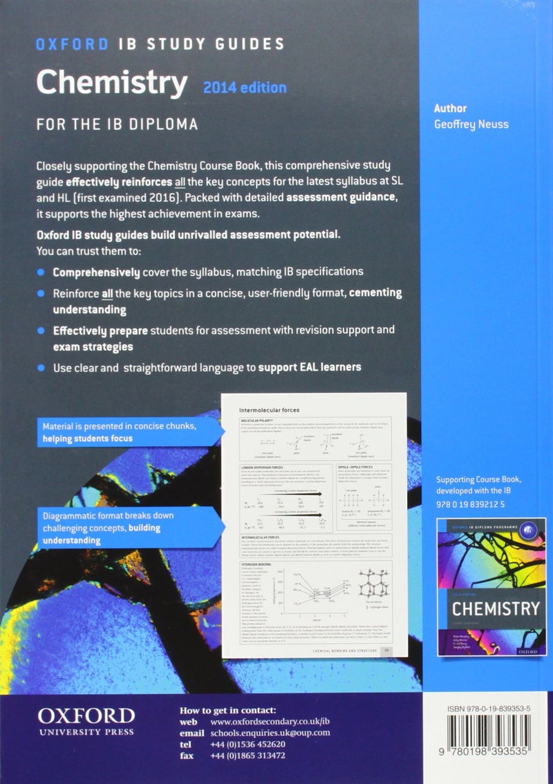 IB Chemistry Study Guide - Paperback English by Geoff Neuss - 41941 - Image 2