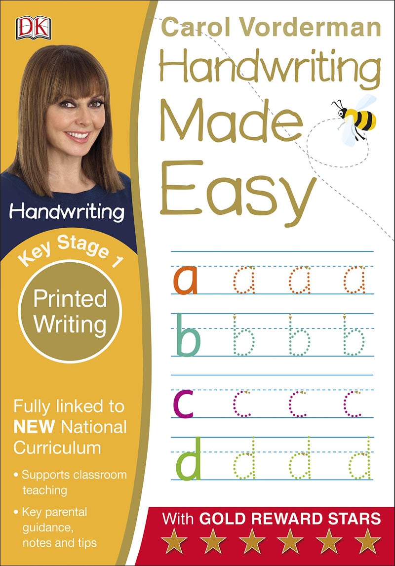 Handwriting Made Easy Printed Writing KS1 Paperback English by Carol Vorderman - 42186 