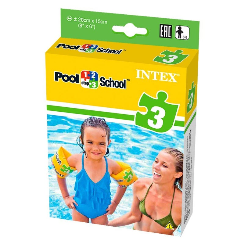 INTEX Pair Of 1 Roll-Up Swimming Arm Bands 8 x 6inch  - Image 2