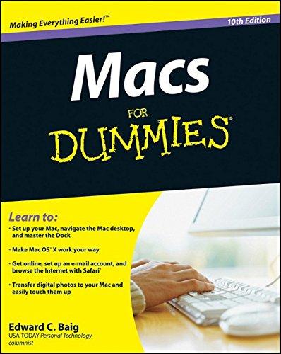 Macs For Dummies - Paperback English by Edward C. Baig - 39519 