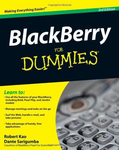 null - Blackberry for Dummies - Paperback English by Robert Kao - 13/04/2009 - Image 1