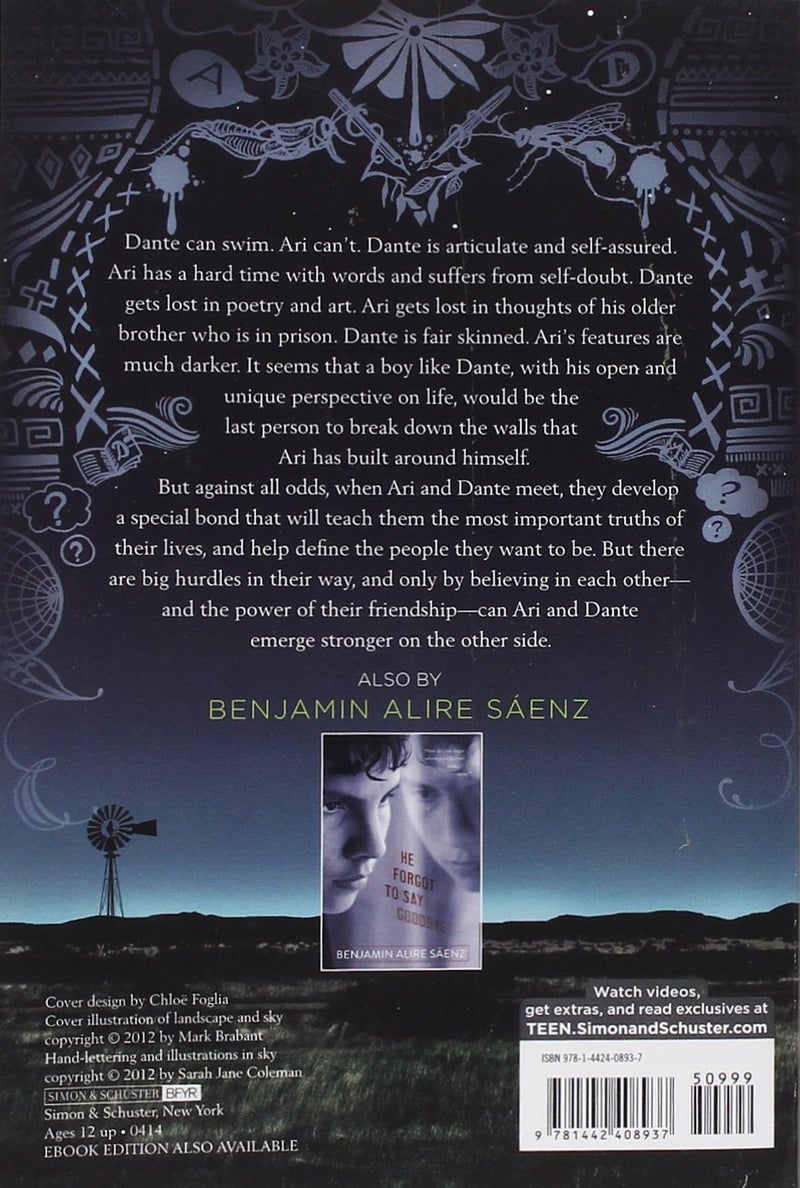 Aristotle And Dante Discover the Secrets of the Universe - Paperback English by Benjamin Alire Saenz - 14/08/2014