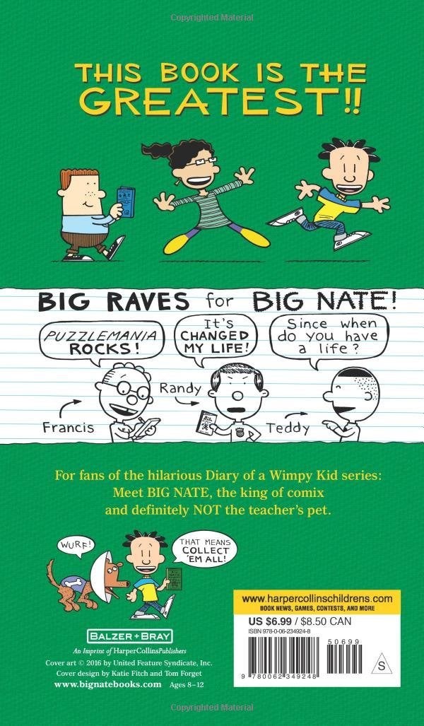 Big Nate Puzzlemania Paperback English by Lincoln Peirce - 42507 - Image 2