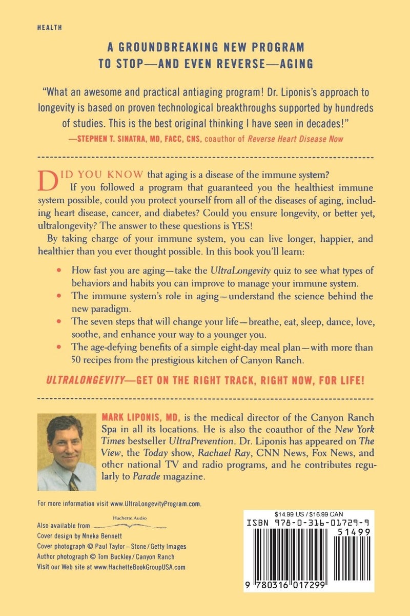 Ultralongevity: The Seven-Step Program For A Younger Healthier You printed_book_paperback english - 39786  - Image 2