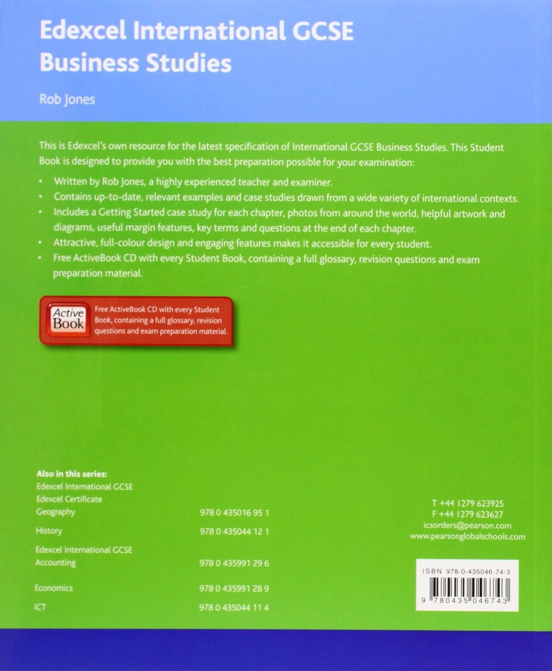 Edexcel IGCSE Business Studies Student Book With Active book CD - Paperback English by Rob Jones - 40675  - Image 2