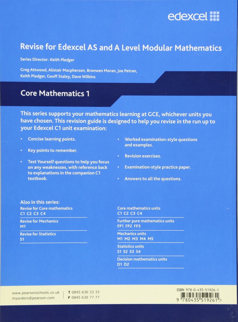 Revise Edexcel As and A Level Modular Mathematics Core 1+E2117 Paperback English by Greg Attwood - 39800 - Image 2
