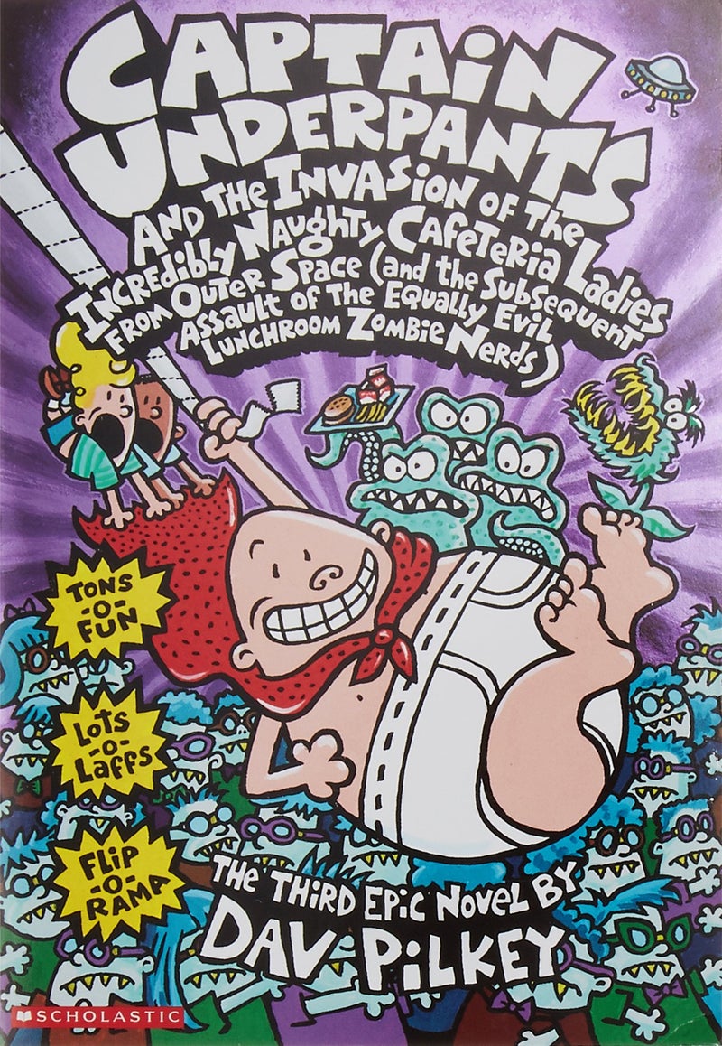 null - Captain Underpants and the Invasion of the Incredibly Naughty Cafeteria Ladies from Outer Space (and the Subsequent Assault of the Equally Evil Lunchroom Zombie Nerds) Paperback English by Dav Pilkey - 36433 - Image 1