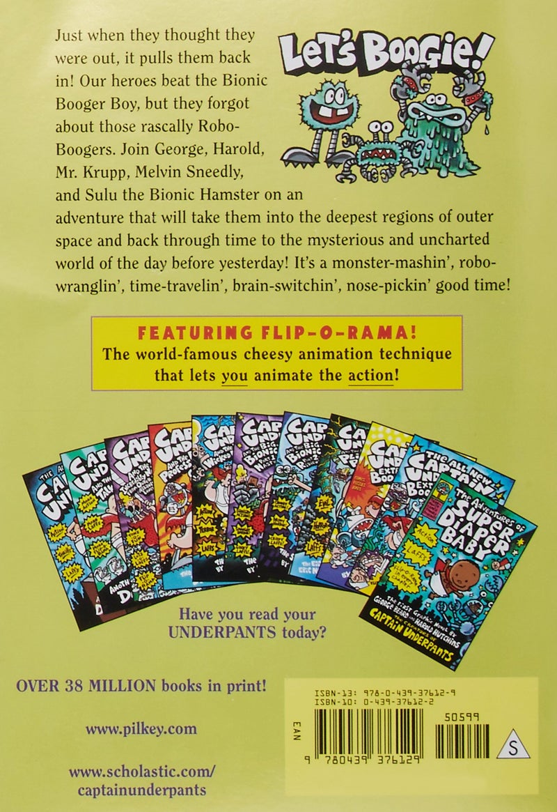 Captain Underpants And The Big, Bad Battle Of The Bionic Booger Boy Paperback English by Dav Pilkey - 37894  - Image 2