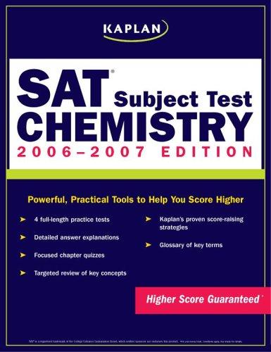 Kaplan SAT Subject Test 2006-2007: Chemistry - Paperback English by Kaplan - 28/02/2006