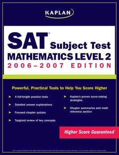Kaplan SAT Subject Test 2006-2007: Mathematics Level 2 - Paperback English by Kaplan - 28/02/2006 