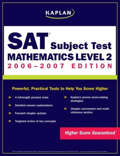 null - Kaplan SAT Subject Test 2006-2007: Mathematics Level 2 - Paperback English by Kaplan - 28/02/2006 - Image 1