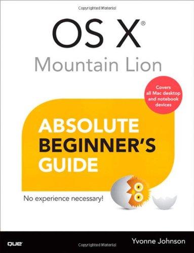 Os X Mountain Lion Absolute Beginner's Guide - Paperback English by Yvonne Johnson - 15/09/2012 