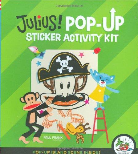 Julius! Pop-Up Sticker Activity Kit - Hardcover English by Paul Frank Industries - 39817 