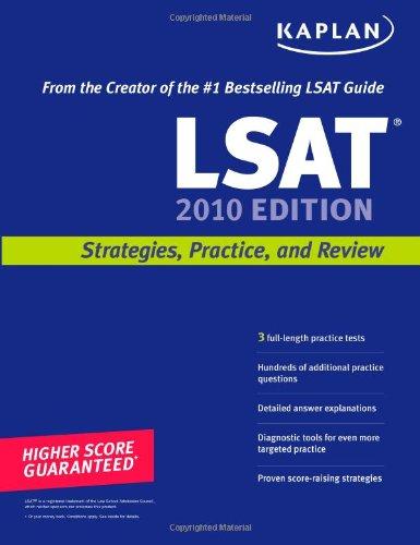 Kaplan LSAT 2010 Edition - Paperback English by Kaplan - 2/6/2009 