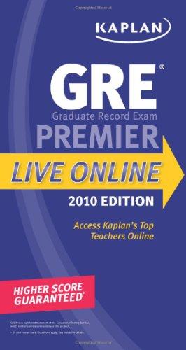 Kaplan GRE Exam 2010 Premier Live Online - Paperback English by Kaplan - 2/6/2009 