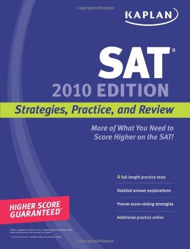 Kaplan SAT 2010 Edition - Paperback English by Kaplan - 2/6/2009 