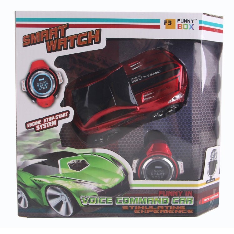 فاني بوكس سيارة تعمل بالأوامر الصوتية عبر جهاز تحكم عن بُعد 24x23x9.3سم - Image 2