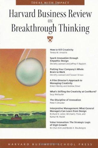 Harvard Business Review on Breakthrough Thinking - Paperback English by Teresa Amabile - 25/08/1999 