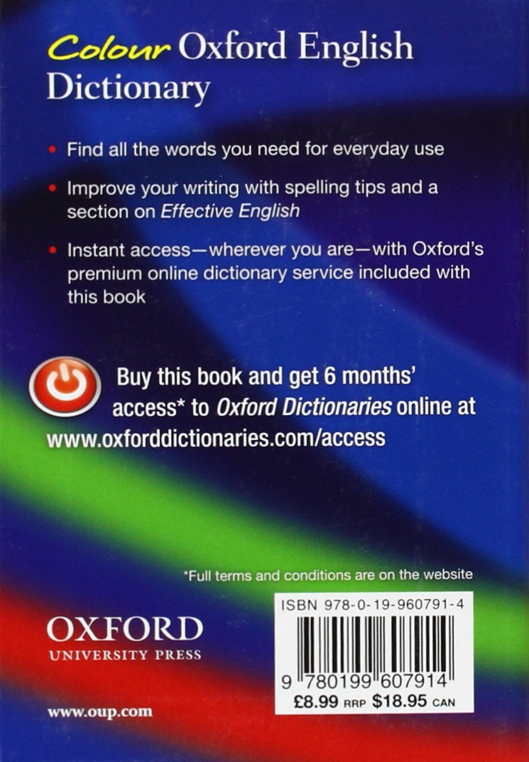 Colour Oxford English Dictionary Paperback English by Oxford Dictionaries - 40819 - v1500674192/N11249844A_2