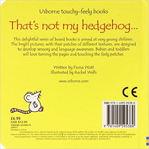 That's Not My Hedgehog Board Book English by Fiona Watt - 42014