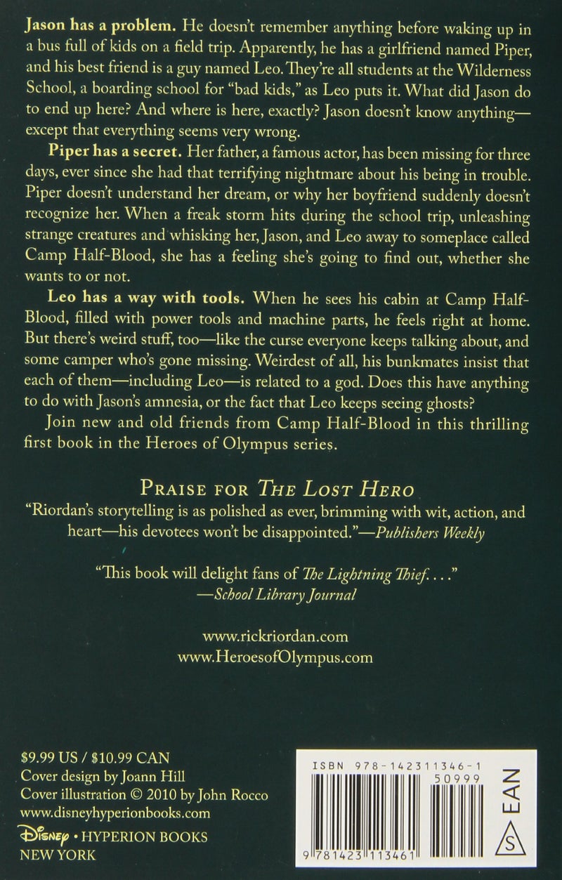 null - The Lost Hero Paperback English by Rick Riordan - 40972 - Image 1