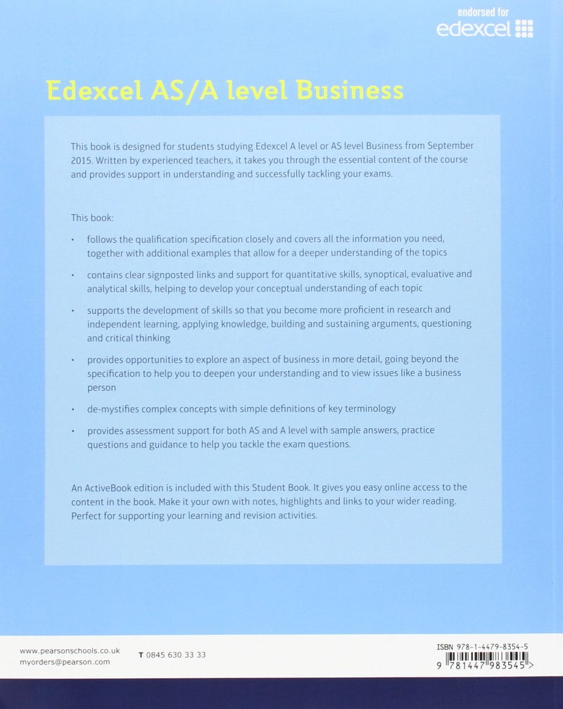 Edexcel AS/A level Business Paperback English by Dave Hall - 42243 - Image 2