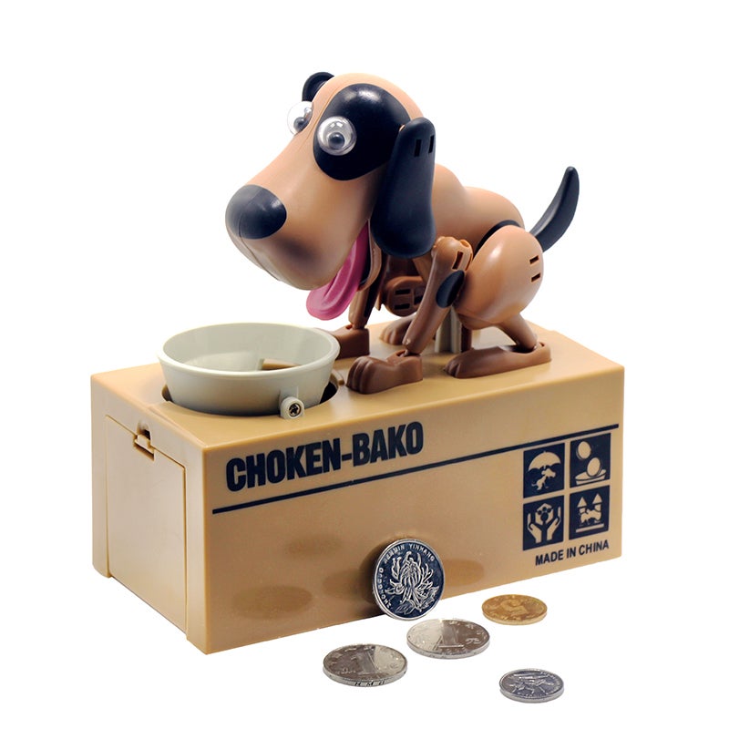 Right Click - Hungry Coins Eating Dog Money Bank - Image 1