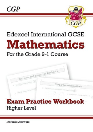New Edexcel International Gcse Maths Exam Practice Workbook: Higher - Grade 9-1 With Answers Paperback English by Cgp Books - 42736 - v1501185024/N11993653A_1