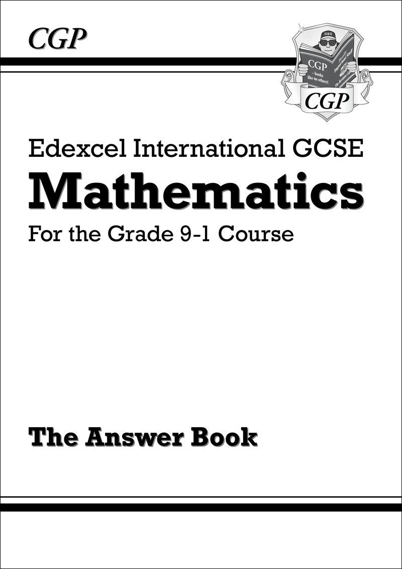 New Edexcel International Gcse Maths Answers For Workbook - For The Grade 9-1 Course Paperback English by Cgp Books - 42804