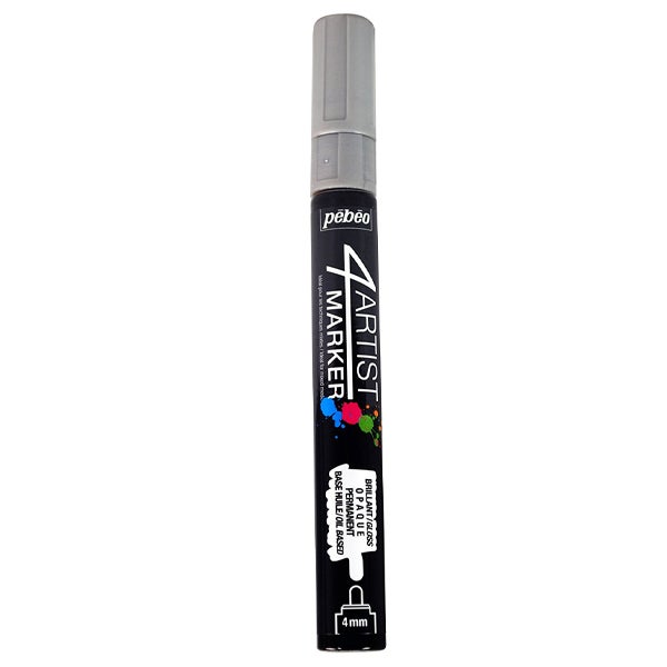 Pebeo 4Artist Marker Silver 4mm  - Image 2