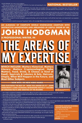 The Areas Of My Expertise - Paperback English by John Hodgman - 05/09/2006 - v1502136807/N10990080A_1