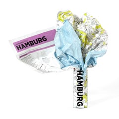 Crumpled City Map-Hamburg Map English by Palomar - 1/1/2011 