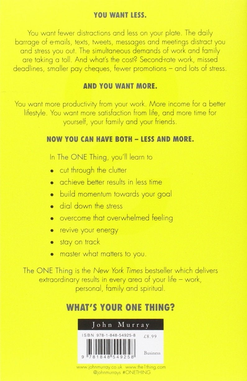 The One Thing Paperback English by Gary Keller - 25/04/2014  - Image 2
