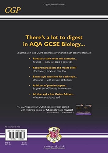null - New Grade 9-1 GCSE Biology AQA Complete Revision & Practice Paperback English by CGP Books - 44309 - Image 1