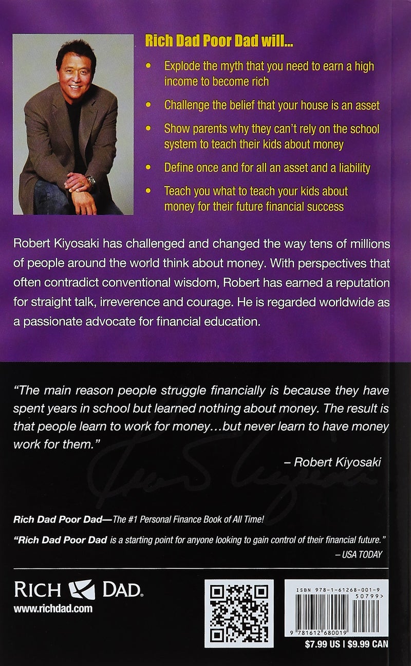 Rich Dad Poor Dad Paperback English by Robert T. Kiyosaki - 40771 - Image 2