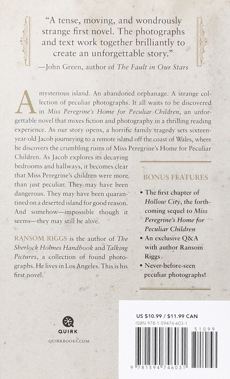Miss Peregrine's Home For Peculiar الأطفال غلاف صلب الإنجليزية - 40730 - Image 2