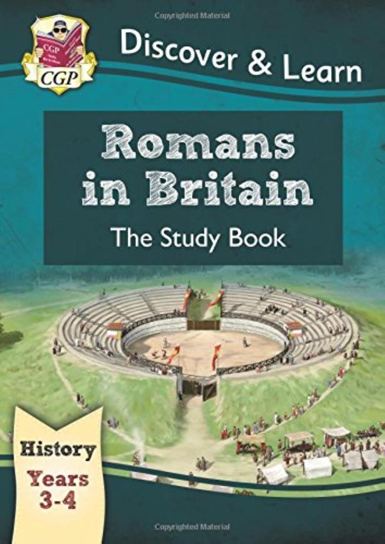 KS2 Discover & Learn: History - Romans in Britain Study Book, Year 3 & 4 Paperback English by CGP Books - 41708 - Image 1