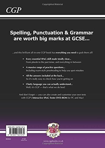 null - New Spelling, Punctuation And Grammar For GCSE Complete Study & Practice Paperback English by CGP Books - 42151 - Image 1