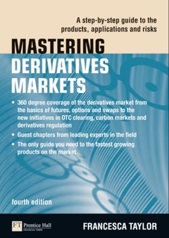 Mastering Derivatives Markets - Paperback English by Francesca Taylor - 30/01/2011 