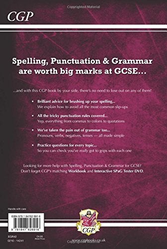 null - New Spelling, Punctuation and Grammar for GCSE Study Guide Paperback English by CGP Books - 42151 - Image 1