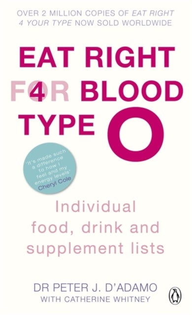Eat Right For Blood Type O: Individual Food Drink And Supplement Lists Paperback English by Dr. Peter J. D'Adamo - 40695 