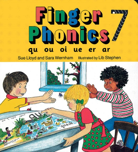 Finger Phonics: Book 7: Qu Ou Oi Ue Er Ar Board Book English by Susan M. Lloyd - 34335