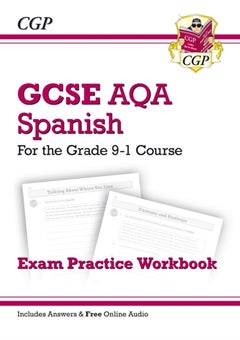New GCSE Spanish Aqa Exam Practice Workbook - For The Grade 9-1 Course Includes Answers - Paperback English by CGP Books - 11/11/2016