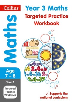 Year 3 Maths Targeted Practice Workbook Paperback English by Harper Collins Distribution - 42979 