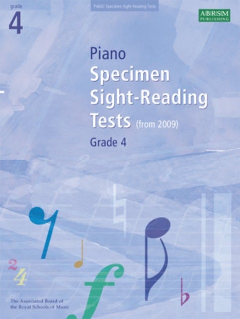 Piano Specimen Sight-Reading Tests - Grade 4 - Loose Leaf English by Associated Board of the Royal Schools of Music - 39632 