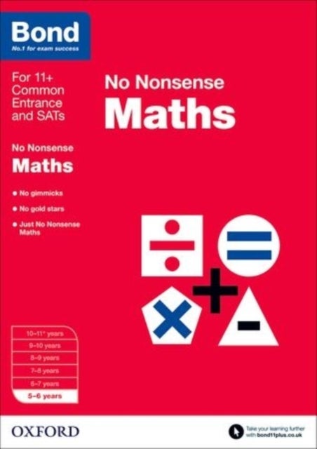 Bond: Maths: No Nonsense: 5-6 Years Paperback English by Sarah Lindsay - 42068