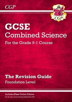 New Grade 9-1 Gcse Combined Science: Revision Guide With Online Edition - Foundation Paperback English by Cgp Books - 44323