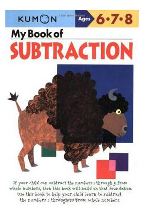 My Book Of Subtraction Paperback English by Kumon Publishing - 37175 
